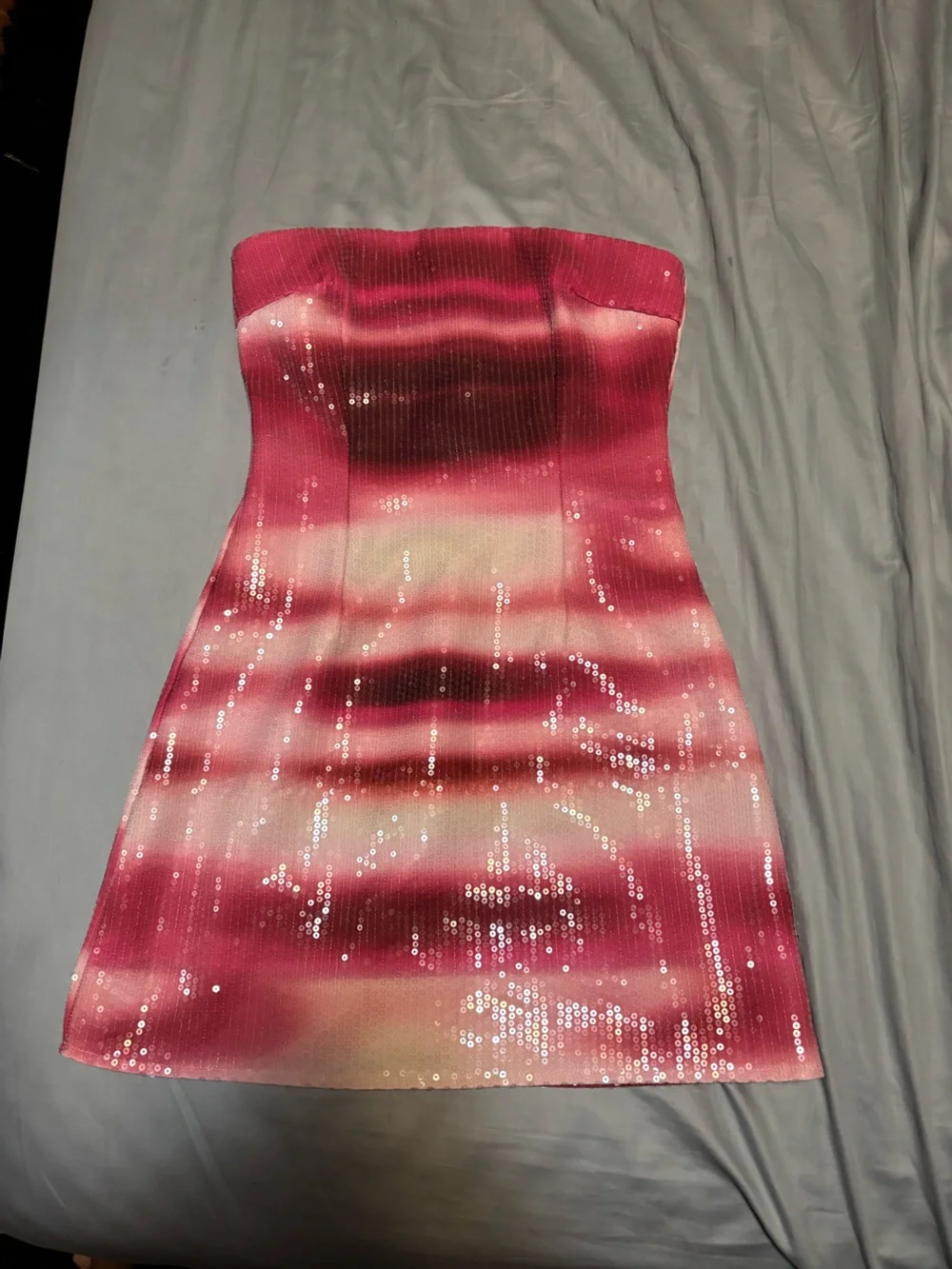 sequin dress white fox make up my mind xs